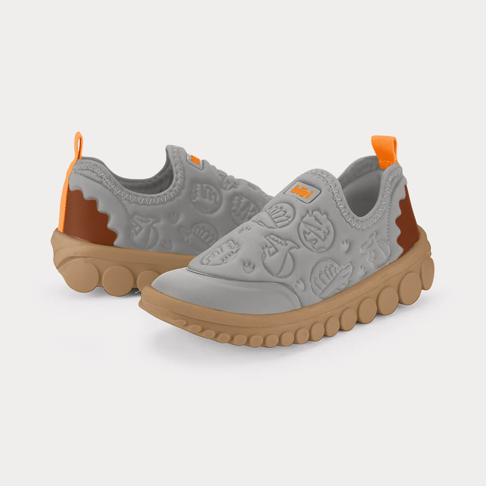 Tênis Infantil Bibi Roller 2.0 Cinza de Dinossauro Cinza 3