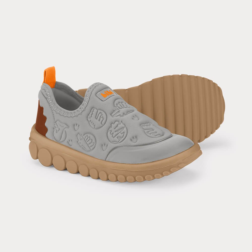 Tênis Infantil Bibi Roller 2.0 Cinza de Dinossauro Cinza 4