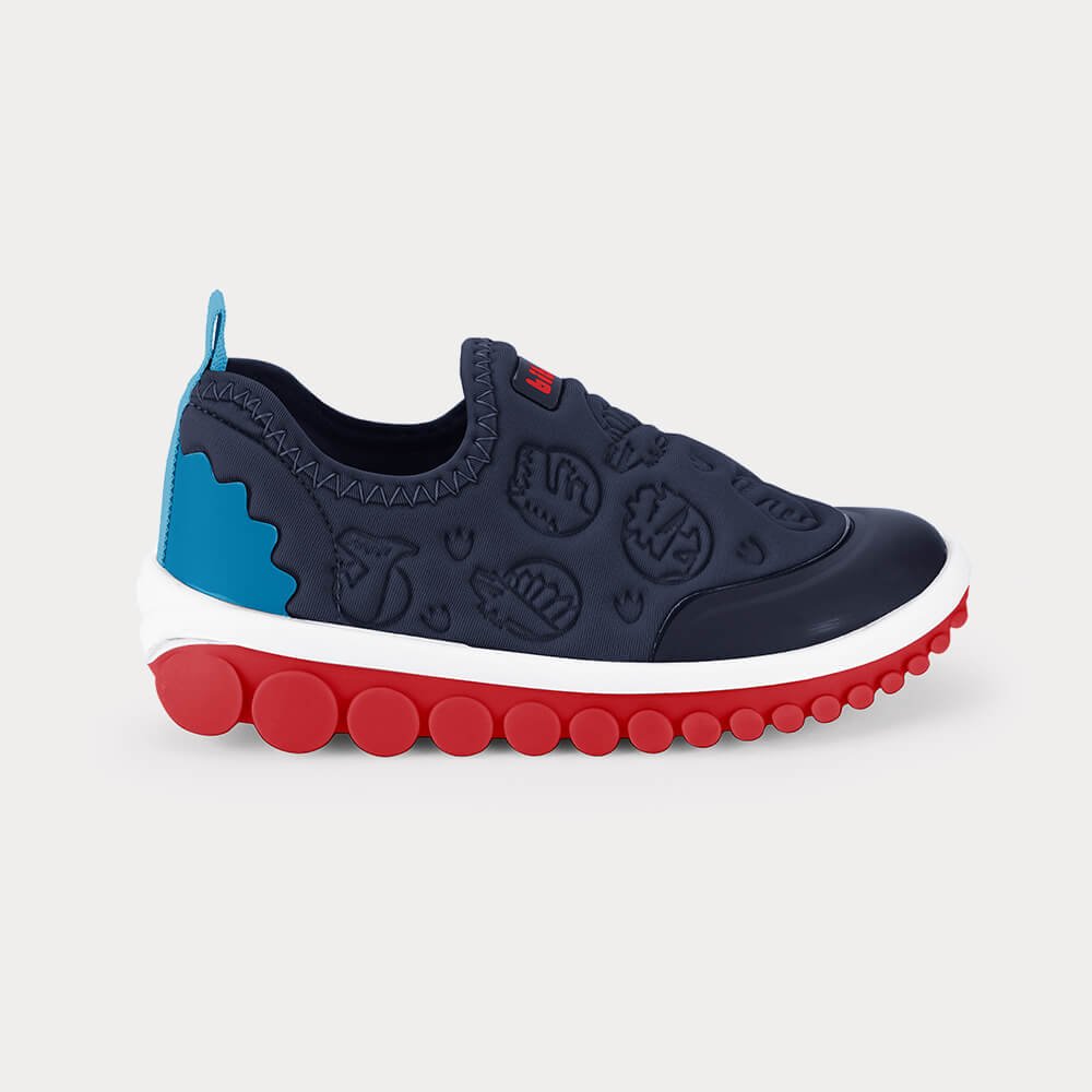 Tênis Infantil Bibi Roller 2.0 Azul de Dinossauro
