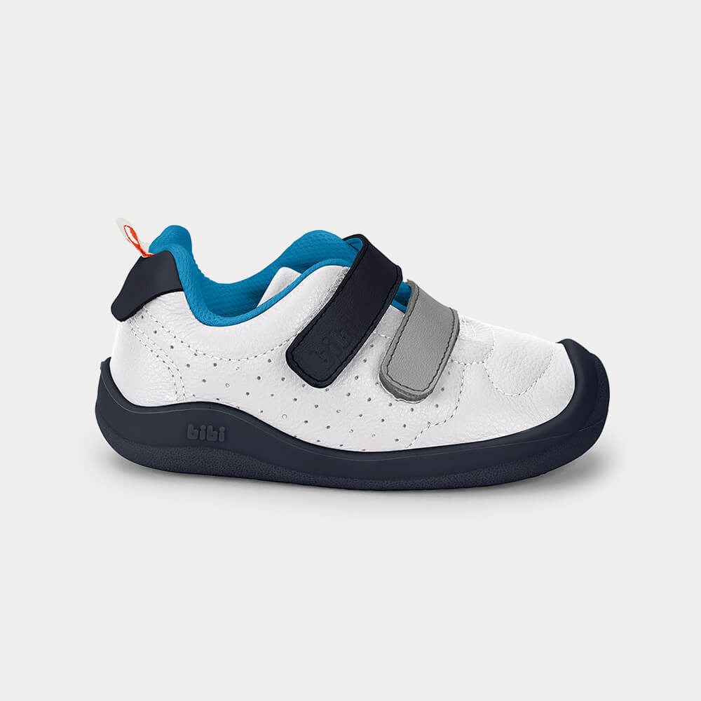 Tênis Infantil Bibi Fisioflex 5.0 Branco com Azul