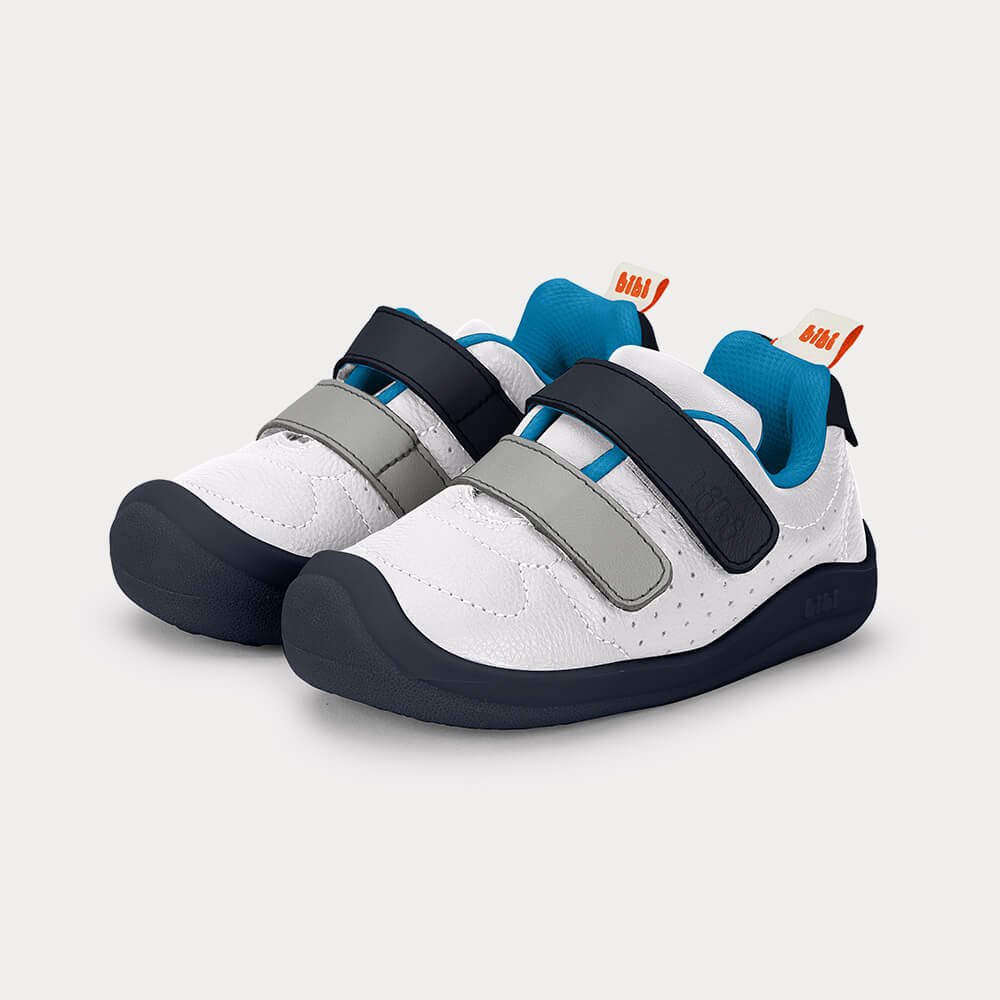 Tênis Infantil Bibi Fisioflex 5.0 Branco com Azul Branco/Azul 2