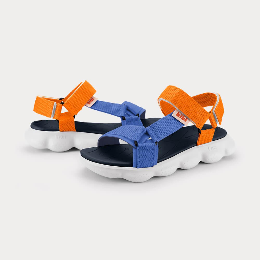 Sandália Infantil Bibi Sandals Sport Azul e Laranja Azul/Laranja 3