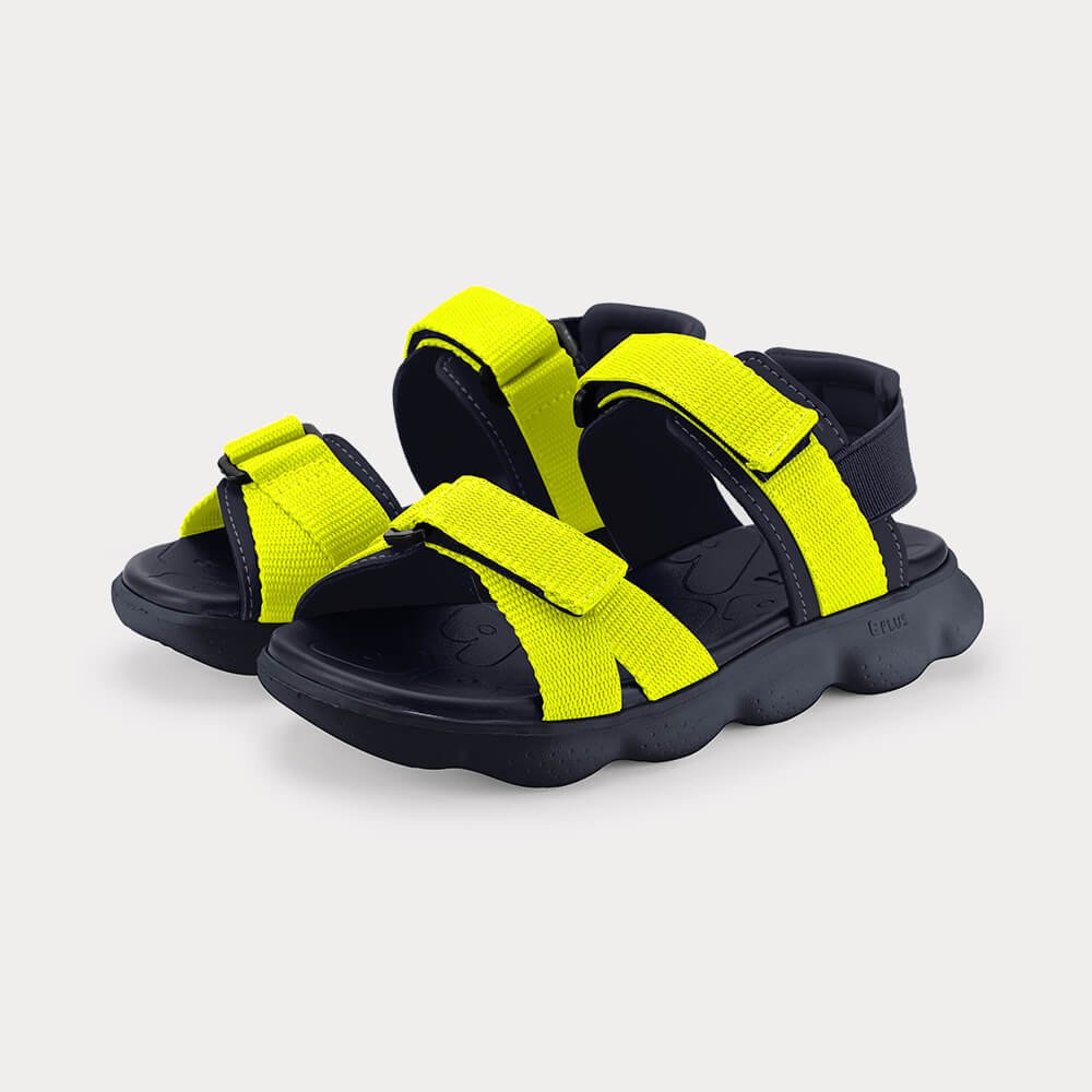 Sandália Infantil Bibi Sandals Sport Azul e Amarela Neon Azul/Amarelo 2