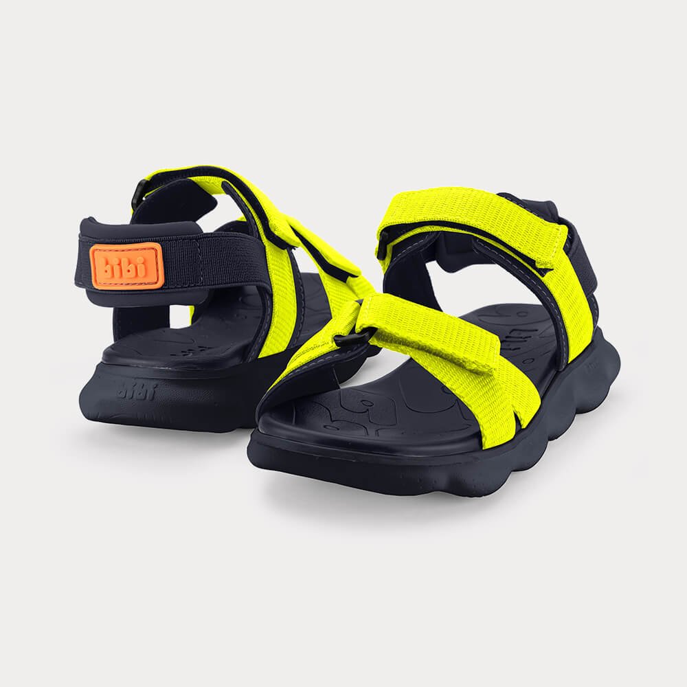 Sandália Infantil Bibi Sandals Sport Azul e Amarela Neon Azul/Amarelo 3