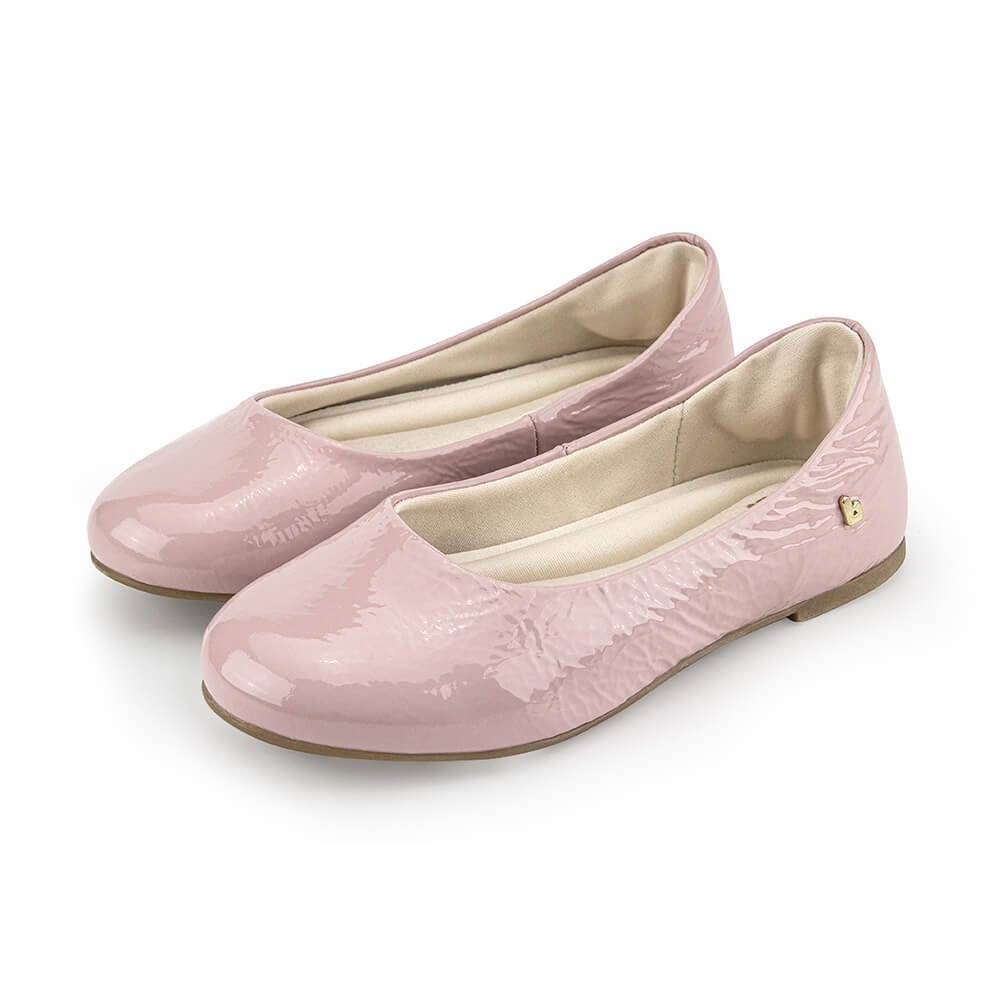 Sapatilha Infantil Feminina Bibi Ballerina Rosa com Verniz 1171029 Rosa 2