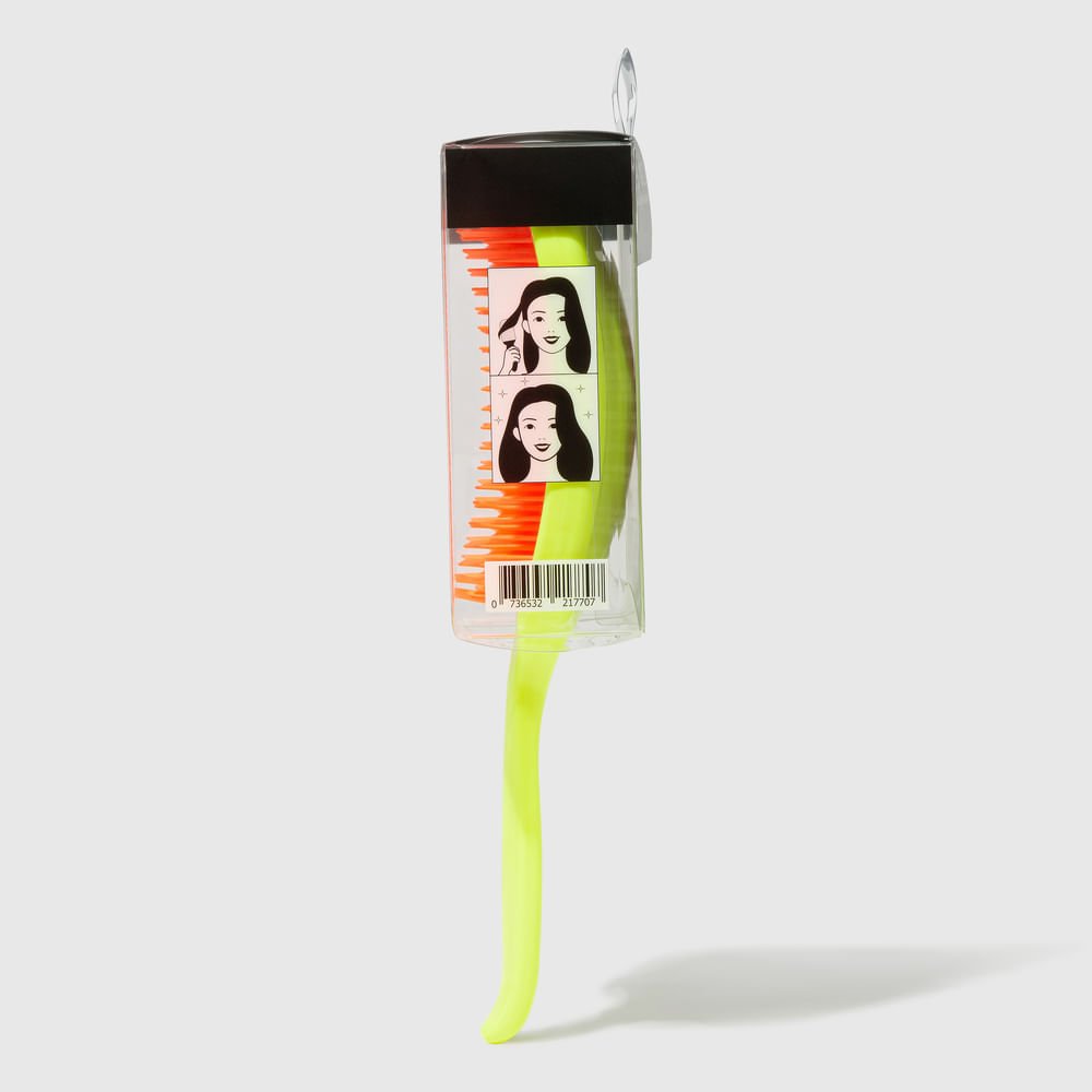 Escova de Cabelo Desembaraçadora Amarela - Neon Brush Amarelo 5