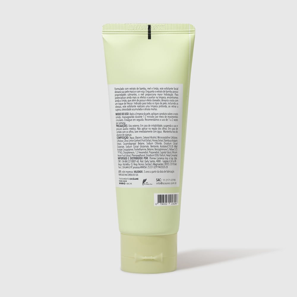 Esfoliante Facial com Extrato de Bambu - Facial Scrub 100ml 100ml 3
