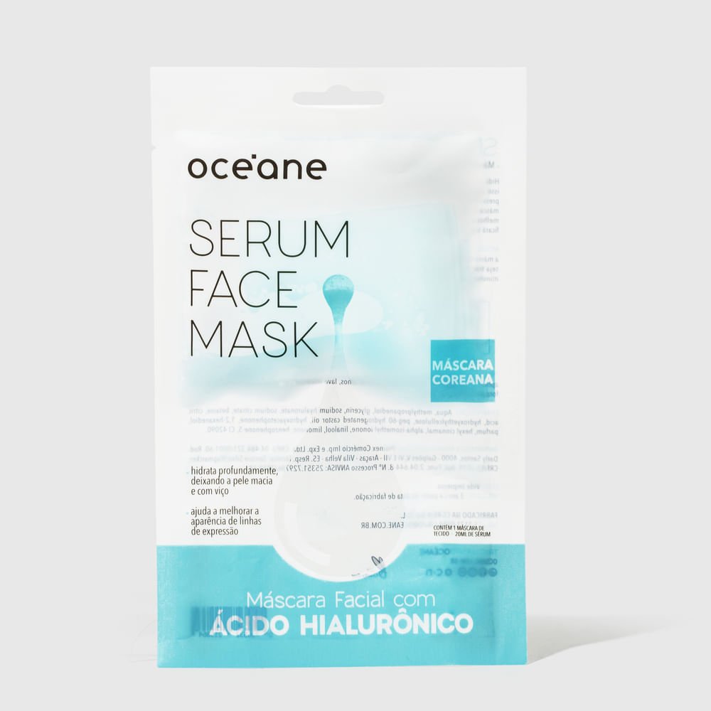 Máscara Facial com Ácido Hialurônico - Serum Face Mask 20ml 20ml 2