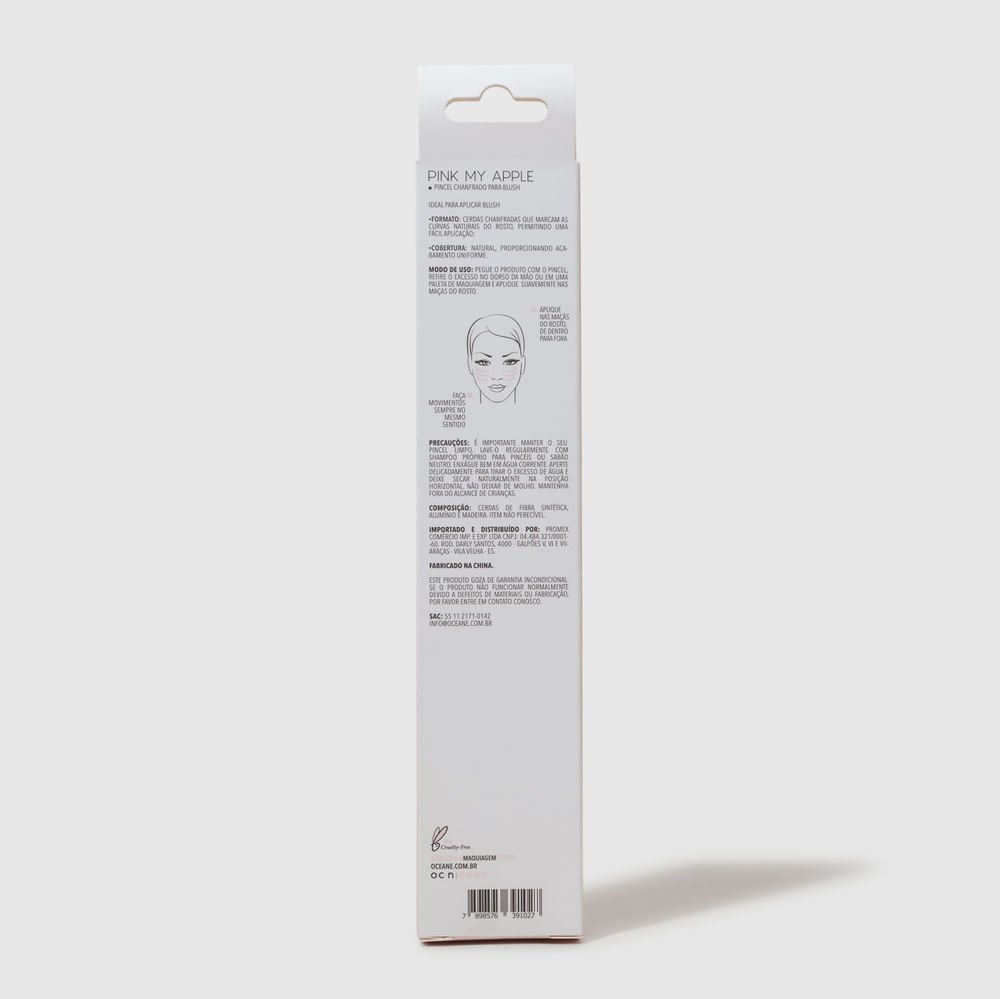 Pincel para Blush Chanfrado - Pink My Apple Ocn5 Ocn5 4