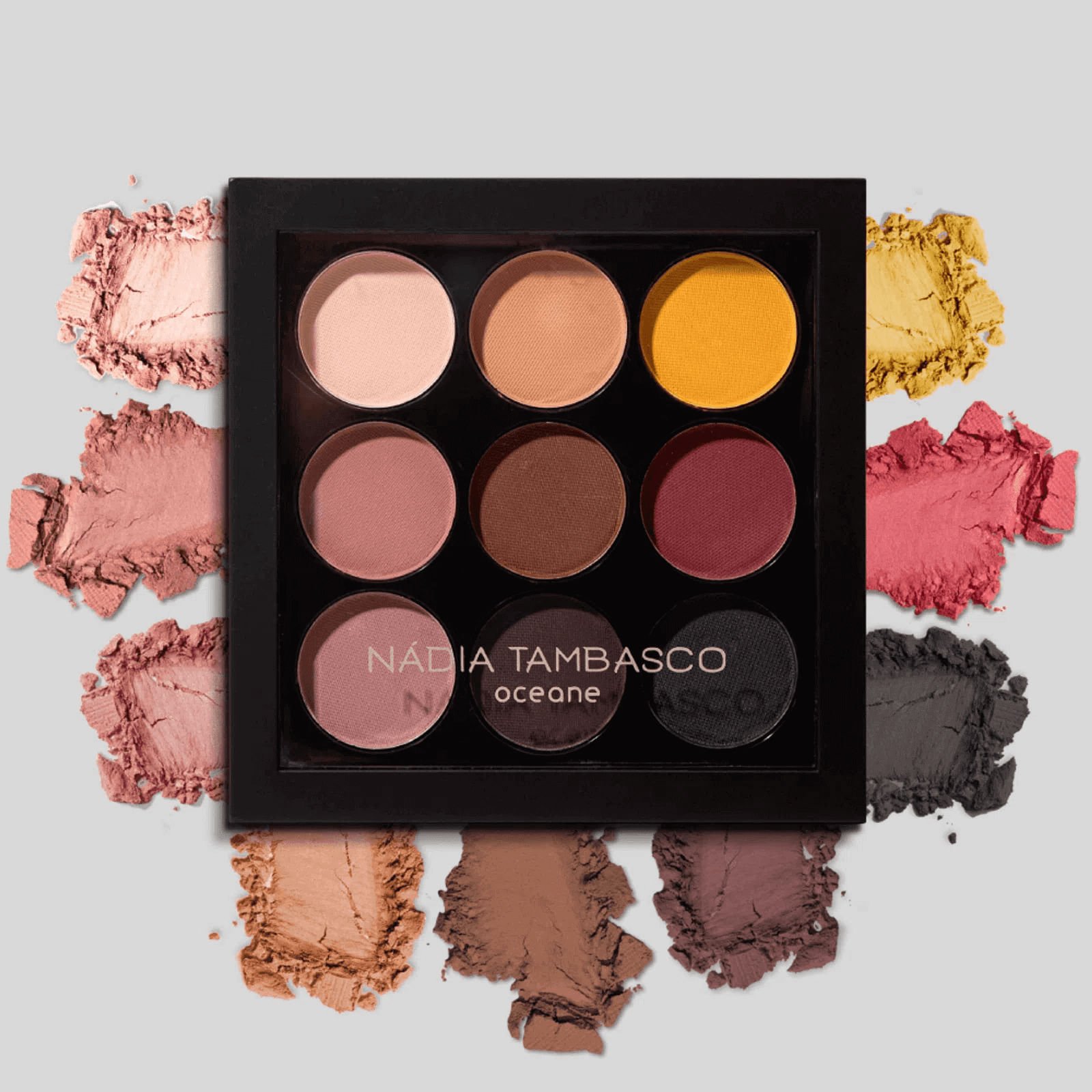 Paleta de Sombras Nádia Tambasco By Océane - To Go Matte 7,2g Matte 9