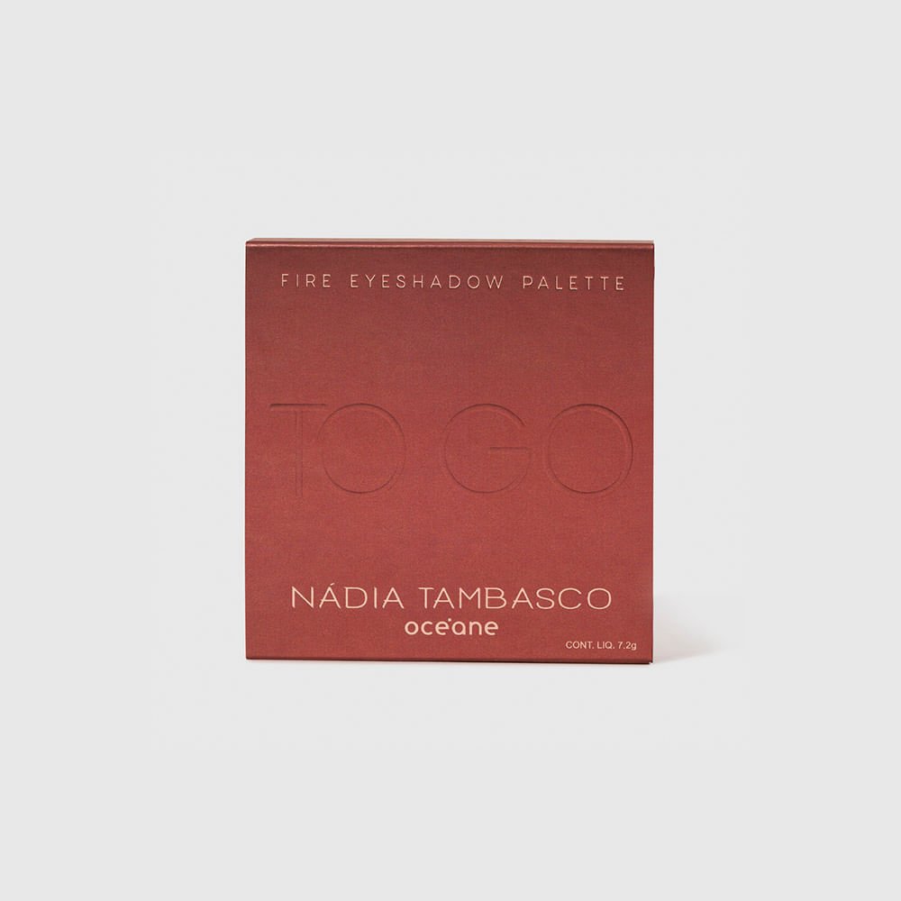Paleta de Sombras Nádia Tambasco By Océane - To Go Fire 7,2g Fire 6