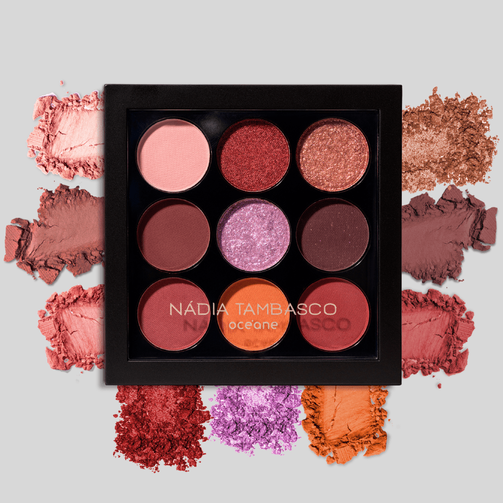 Paleta de Sombras Nádia Tambasco By Océane - To Go Fire 7,2g Fire 9