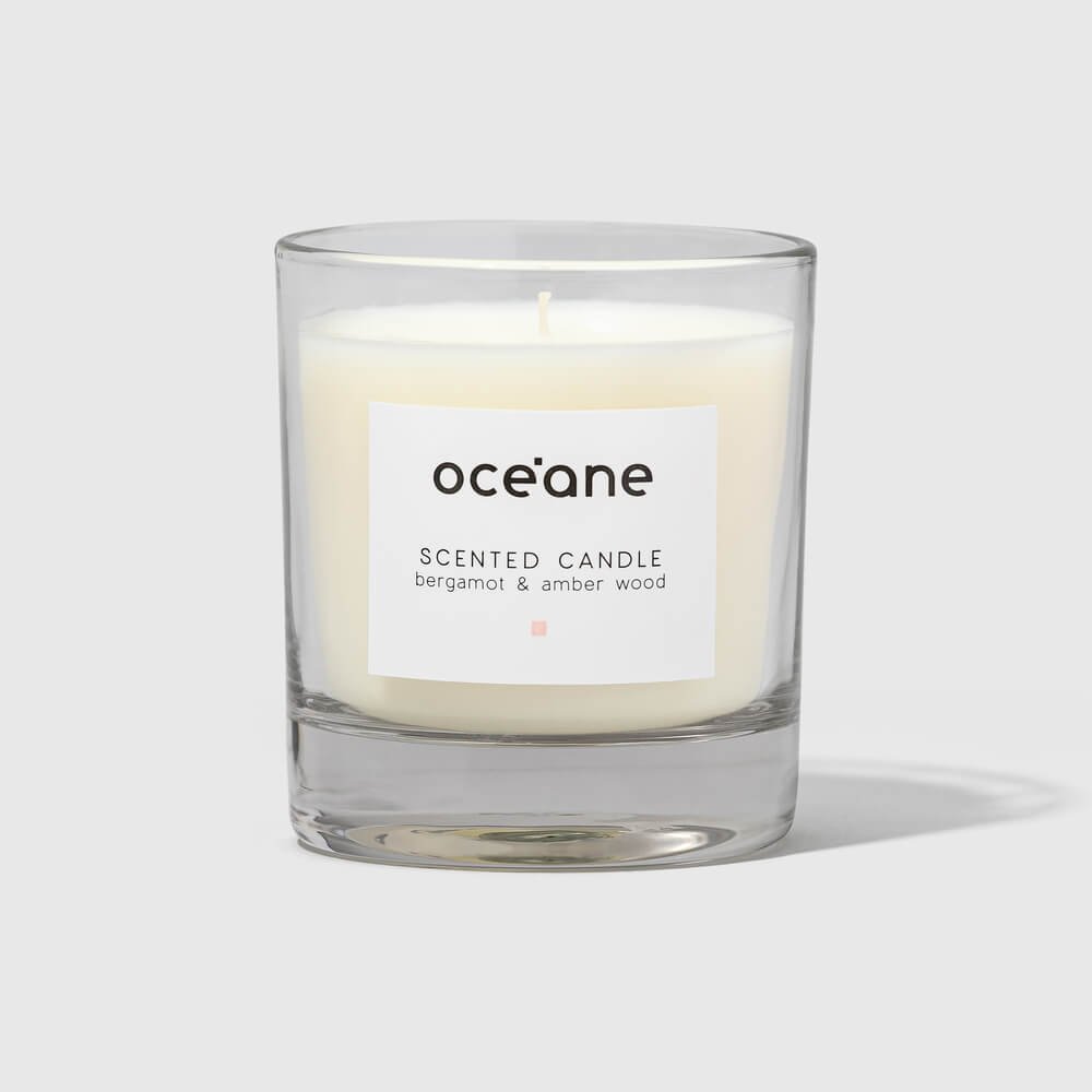 Vela Aromatizada de Bergamota e âmbar - Scented Candle 180g