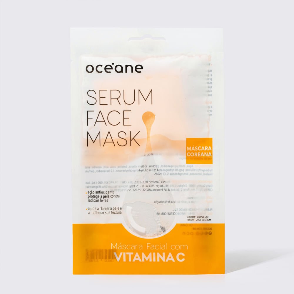 Máscara Facial com Vitamina C - Serum Face Mask 20ml 20ml 2