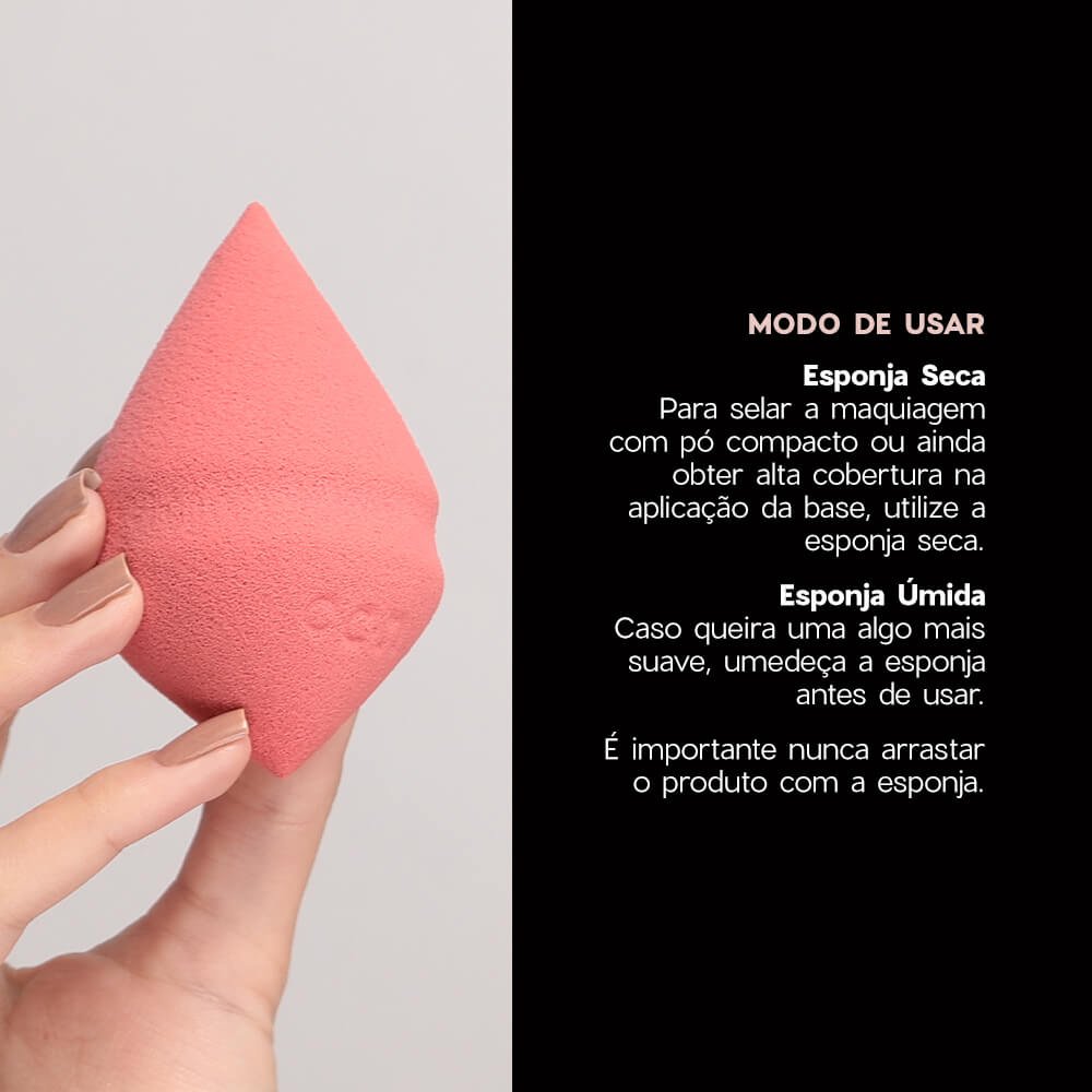 Esponja para Maquiagem Nude - Special Diamond Blend Rosa 5