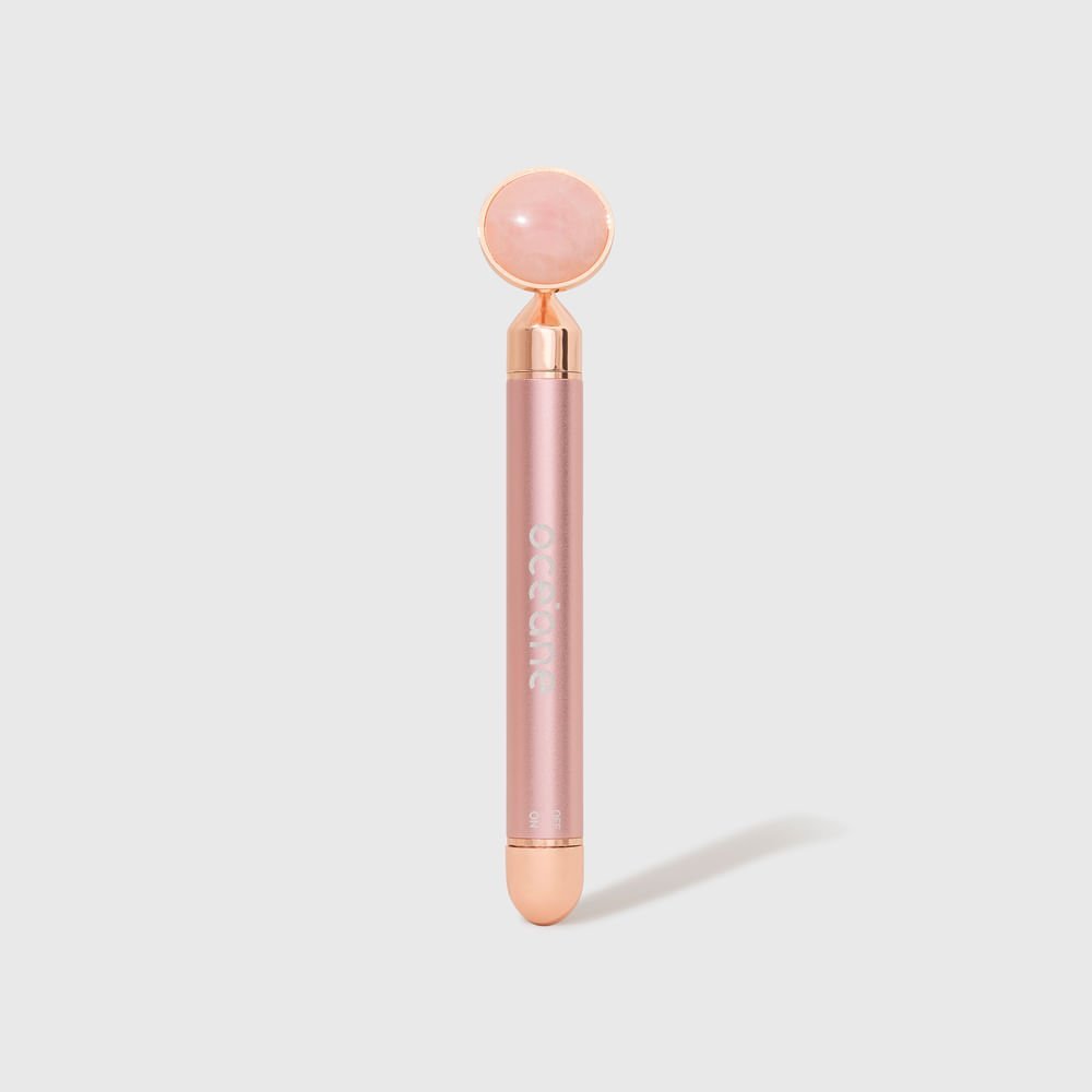 Massageador Elétrico de Quartzo - Vibrating Quartz Roller Rosa 2