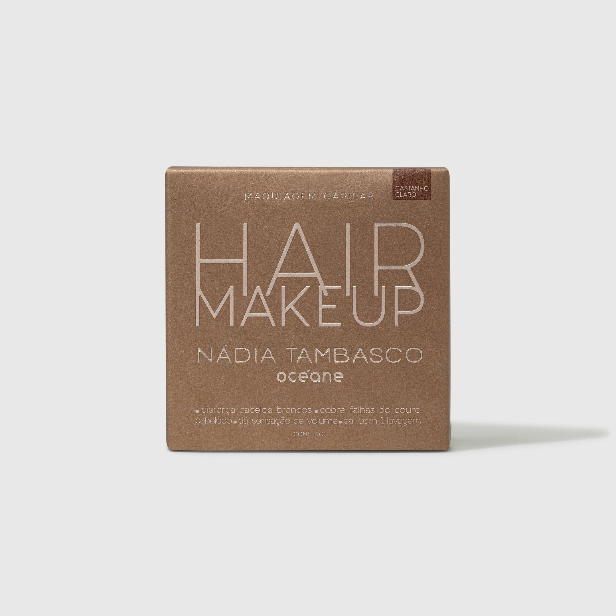 Maquiagem Capilar Castanho Claro - Hair Makeup Nádia Tambasco 4g Castanho Claro 5