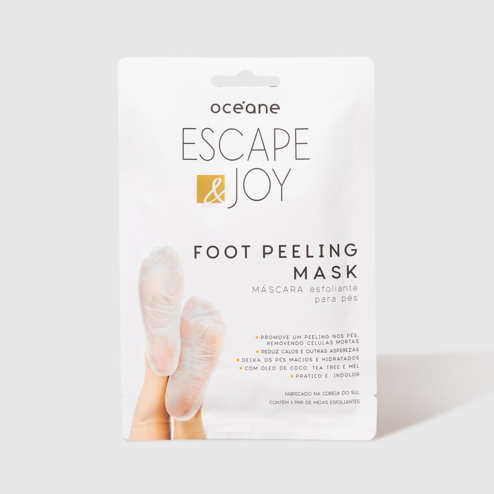 Kit Esfoliação - Esfoliante Facial + Esfoliante Labial + Máscara Esfoliante para Pés (3 Produtos) ÚNICO 4