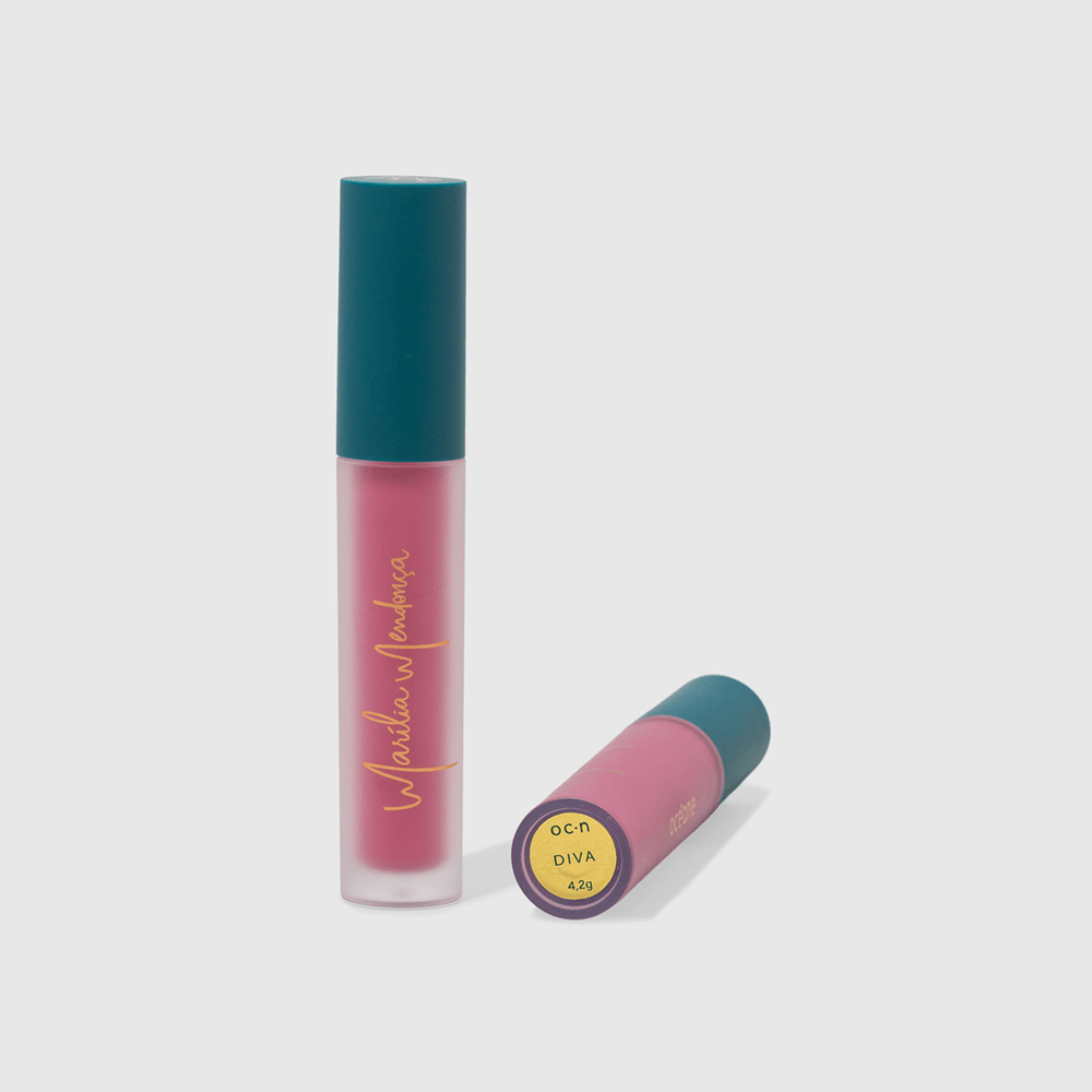 Batom Líquido Rosa Marília Mendonça By Océane - Liquid Lipstick Diva 4,2g Diva 3