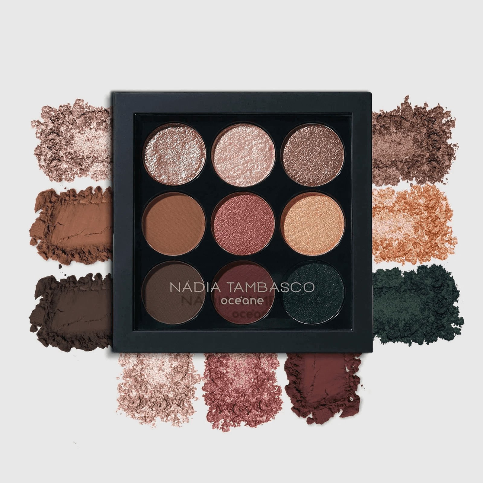 Paleta de Sombras Nádia Tambasco By Océane - To Go Trendy 7,2g Trendy 10