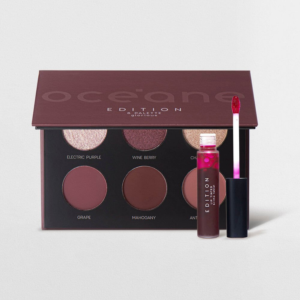 Kit Paleta de Sombras Glorious + Lip Tinted Océane Edition (2 Produtos) ÙNICO 1