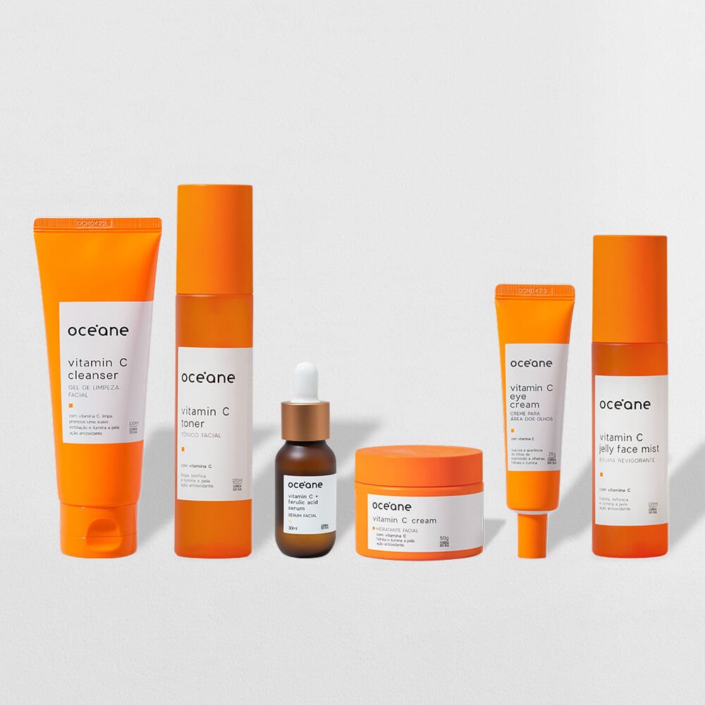 Kit Rotina Completa Vitamina C + Ácido Ferúlico (6 Produtos)