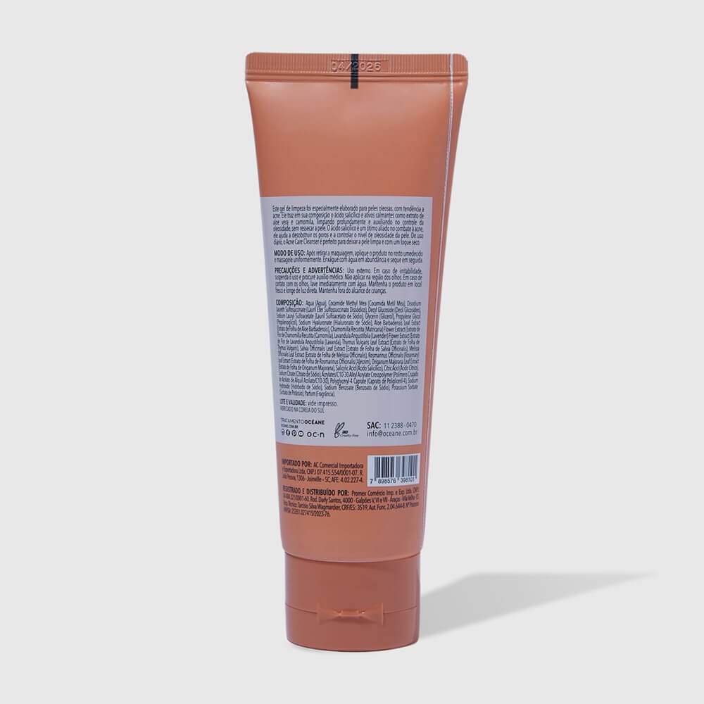 Gel de Limpeza Facial com Ácido Salicílico – Acne Care Cleanser 100ml 100ml 7