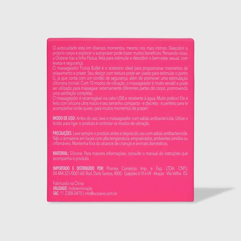 Vibrador Rosa - Flutua Bullet ÚNICO 9