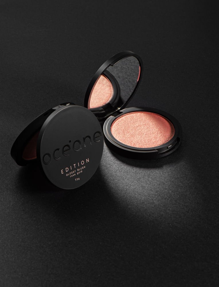 Kit Blush Cintilante + Esponja de Maquiagem Flat Drop Edition (2 Produtos) ÚNICO 7