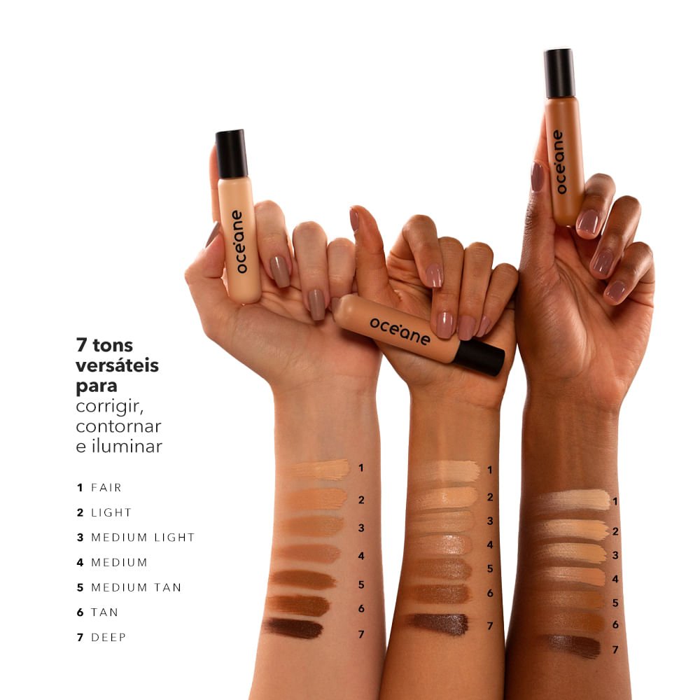 Kit Base Líquida 210l + Corretivo Líquido Light Océane Edition (2 Produtos) ÚNICO 8
