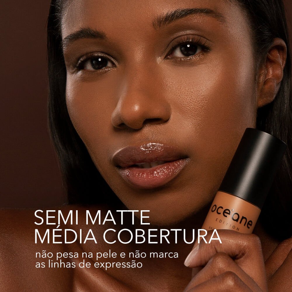 Base Líquida Escura Semi-Matte – Skin Foundation 440t Océane Edition 35ml 440t 2