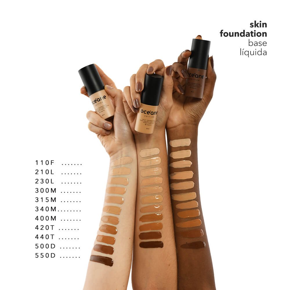 Base Líquida Escura Semi-Matte – Skin Foundation 440t Océane Edition 35ml 440t 6