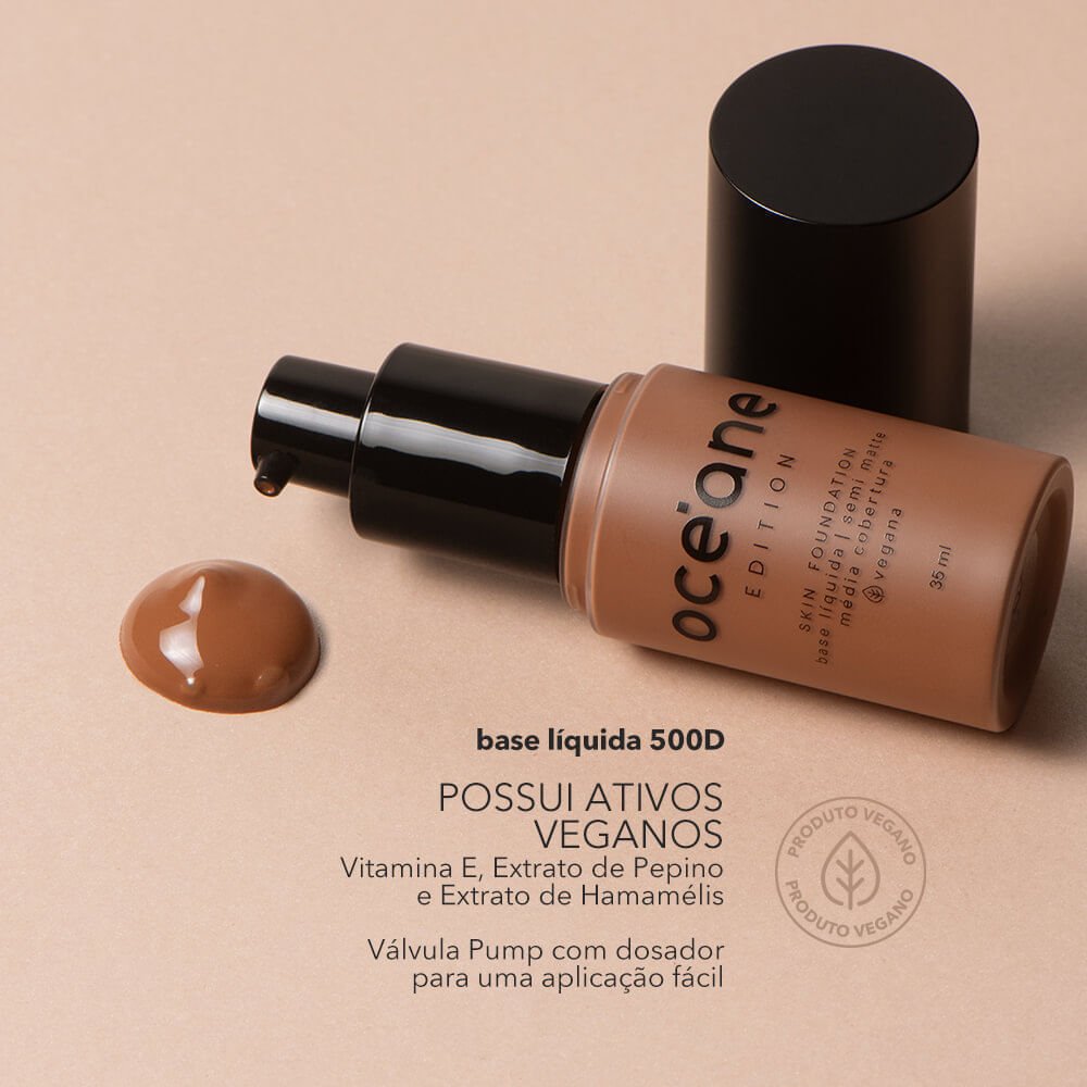 Base Líquida Escura Semi-Matte – Skin Foundation 500d Océane Edition 35ml 500d 3