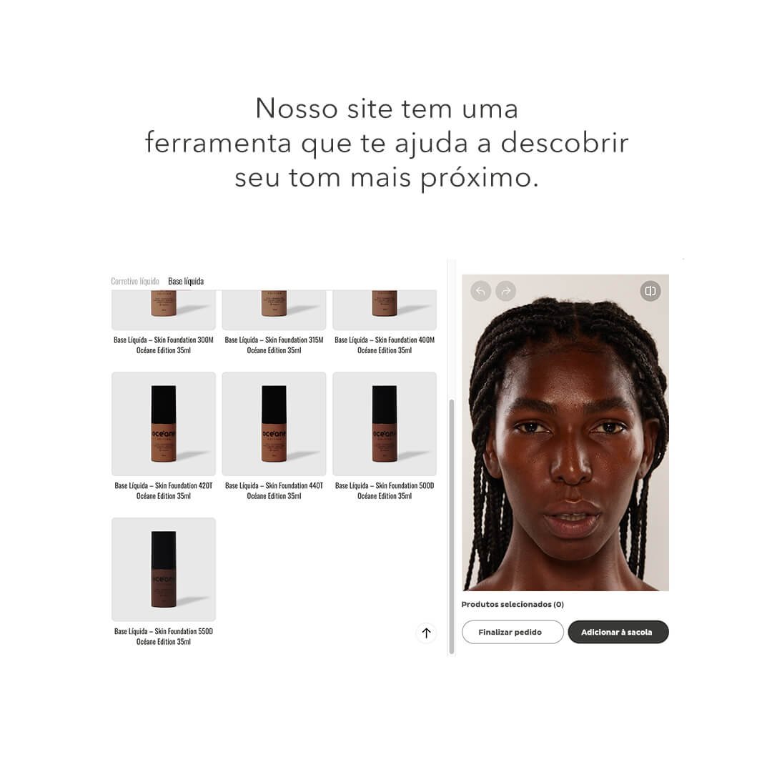 Base Líquida Escura Semi-Matte – Skin Foundation 550d Océane Edition 35ml 550d 5