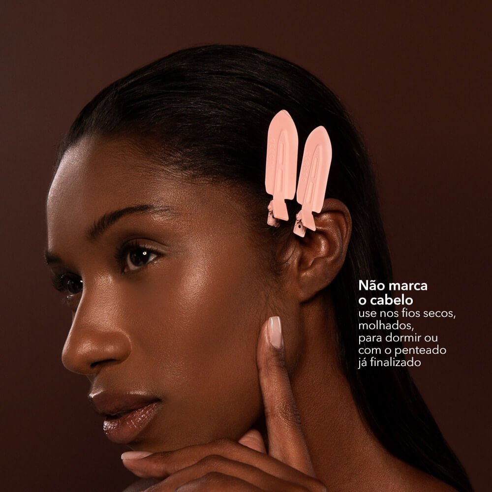 Presilha de Cabelo Rosa - Hair Clip Océane Edition 2un Rosa 4