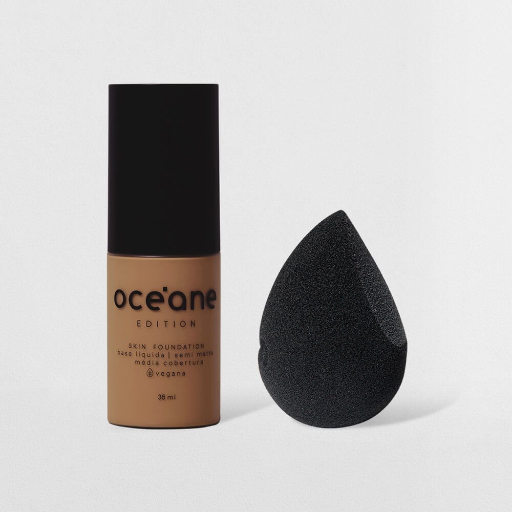 Kit Base Líquida 400m + Esponja de Maquiagem Océane Edition (2 Produtos)