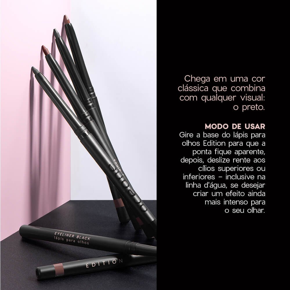 Kit Lápis de Olhos Marrom + Lápis de Olhos Preto + Paleta Celebrate Océane Edition (3 Produtos) ÚNICO 9