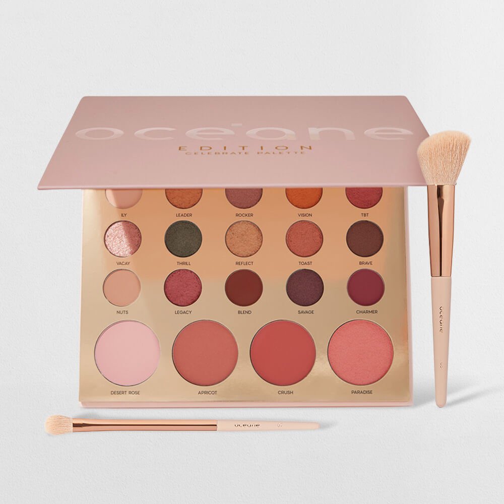 Kit Paleta Multiuso Celebrate Pincéis de Maquiagem ÚNICO 1