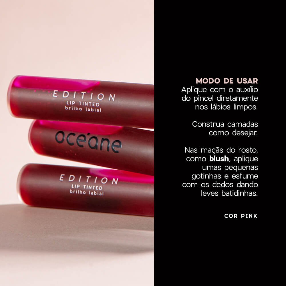 Kit Lip Tinted Pink + Brilho Labial Océane Edition (2 Produtos) ÚNICO 7