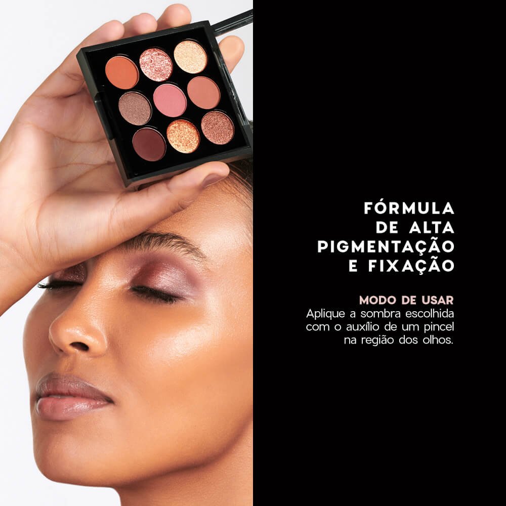 Kit Lápis de Olhos Marrom Lápis de Olhos Preto Paleta de Sombras Nude Océane Edition ÚNICO 4
