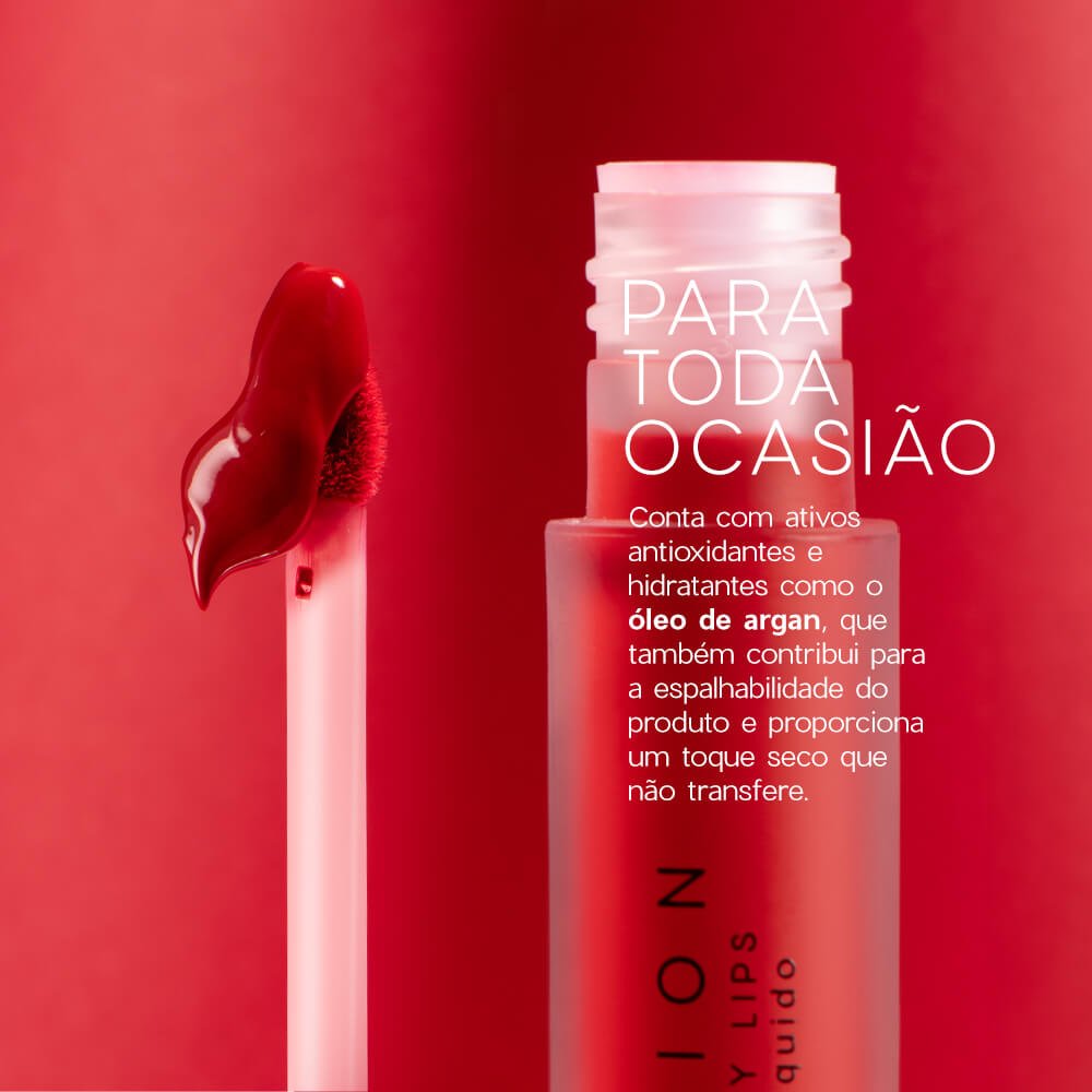 Batom Líquido Vermelho Matte - Color My Lips Real Deal Océane Edition 4g Real Deal 3