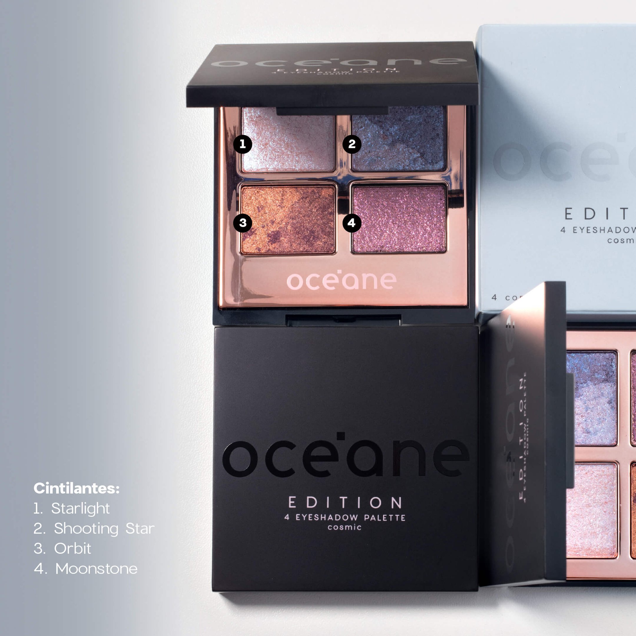 Kit Paleta de Sombras Cosmic + Batom Nude Océane Edition (2 Produtos) ÚNICO 3