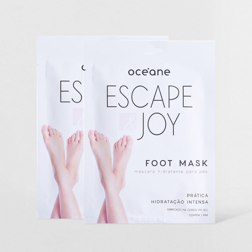 Kit Máscara Hidratante Para Pés com Óleo de Coco - Foot Mask 1 Par (2 Produtos) ÚNICO 1