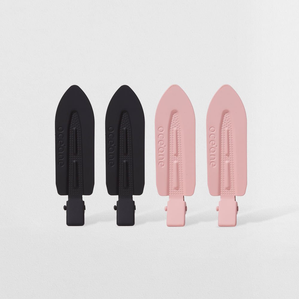Kit Presilha de Cabelo Preta e Rosa Océane Edition (2 Produtos)