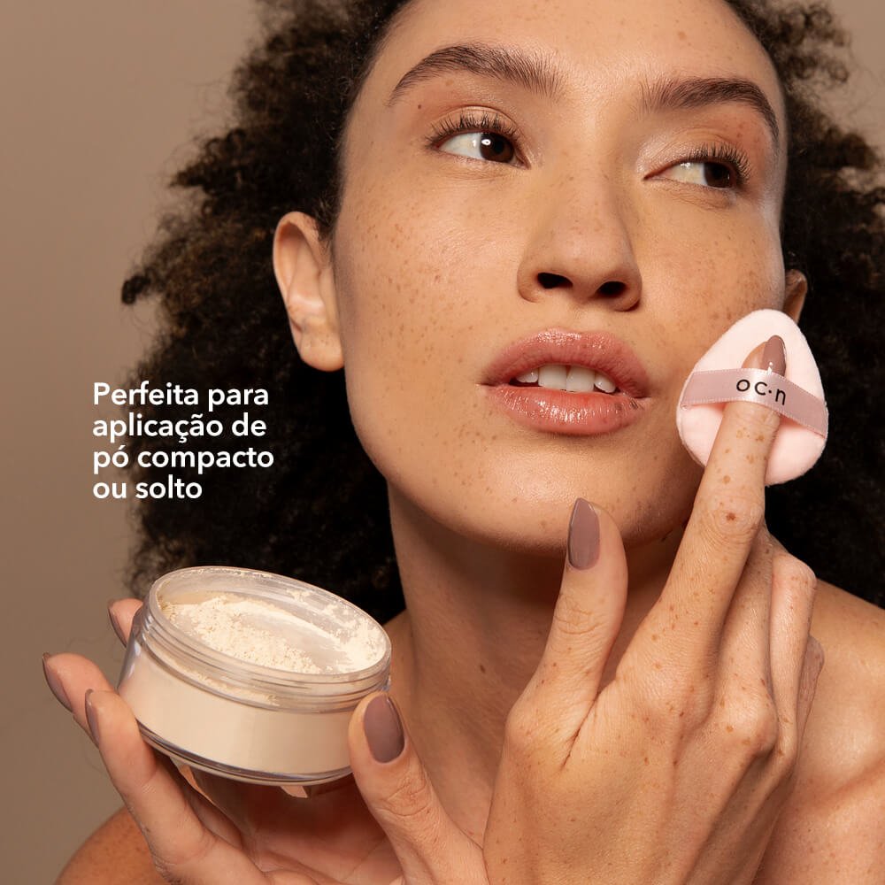 Kit Esponja de Maquiagem Powder Puff + Esponja Mini Powder Puff (2 Produtos) ÚNICO 5