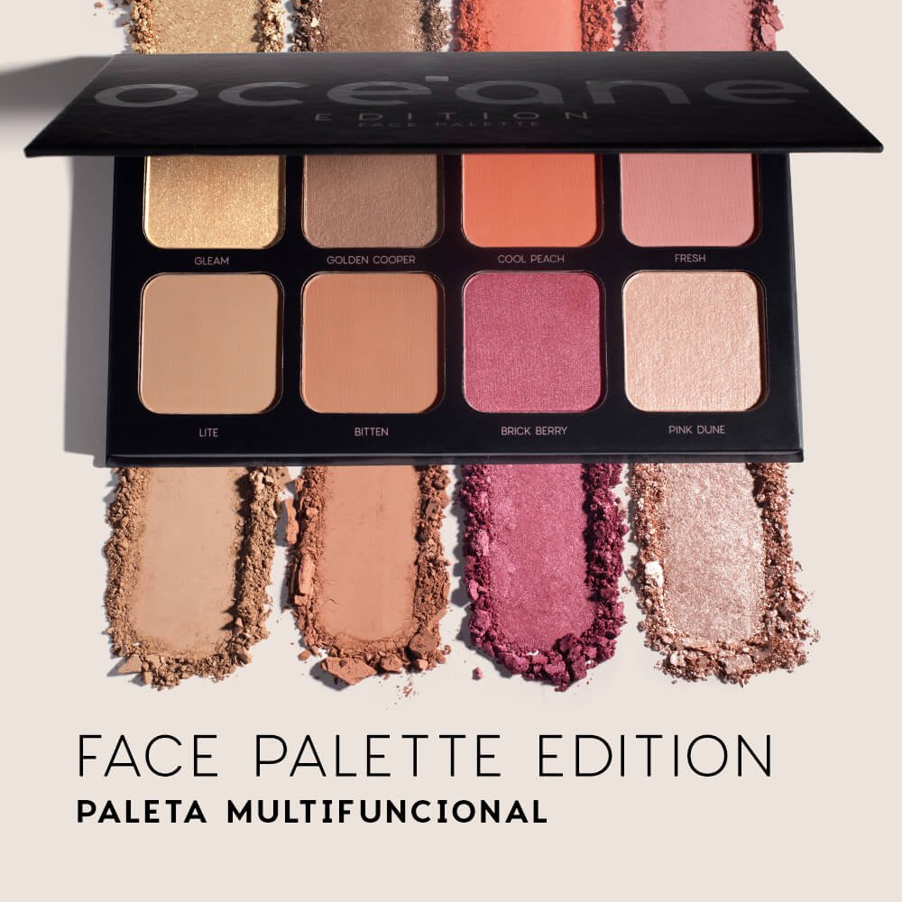 Kit Paleta Multifuncional Face Palette + Pincéis (3 Produtos) ÚNICO 3