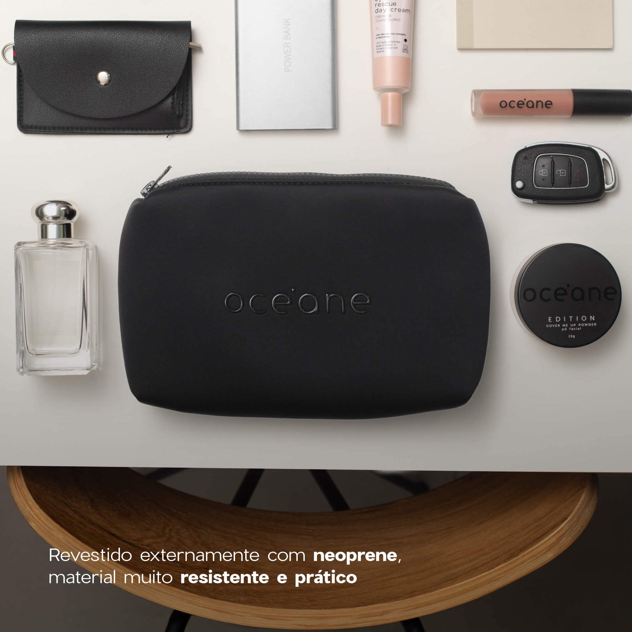 Kit Nécessaire Preto Daily Makeup + Nécessaire Preto Best Travel (2 Produtos) ÚNICO 3