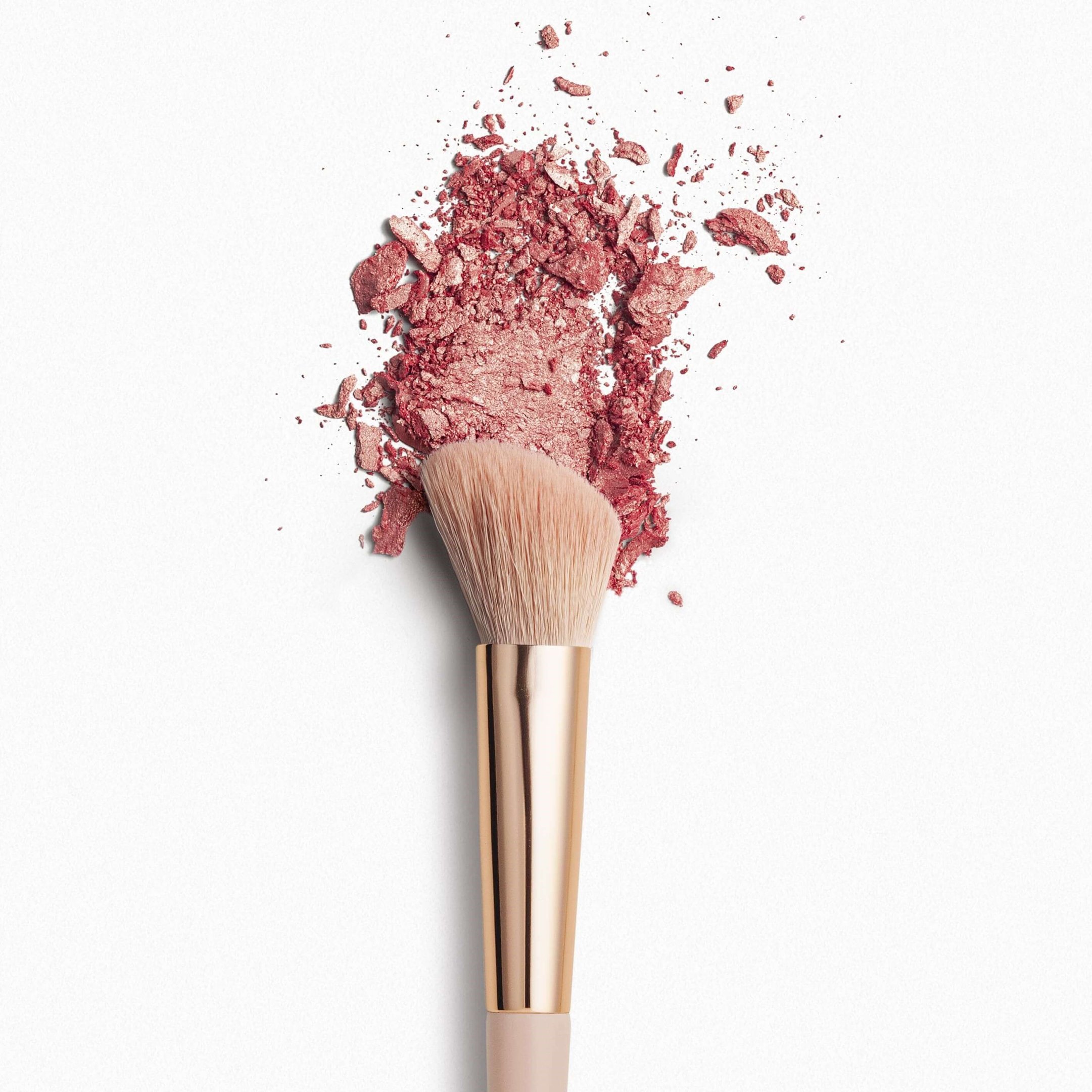 Kit Blush Cintilante Rose Pink Edition + Pincel de Maquiagem Ocn5 (2 Produtos) ÚNICO 6