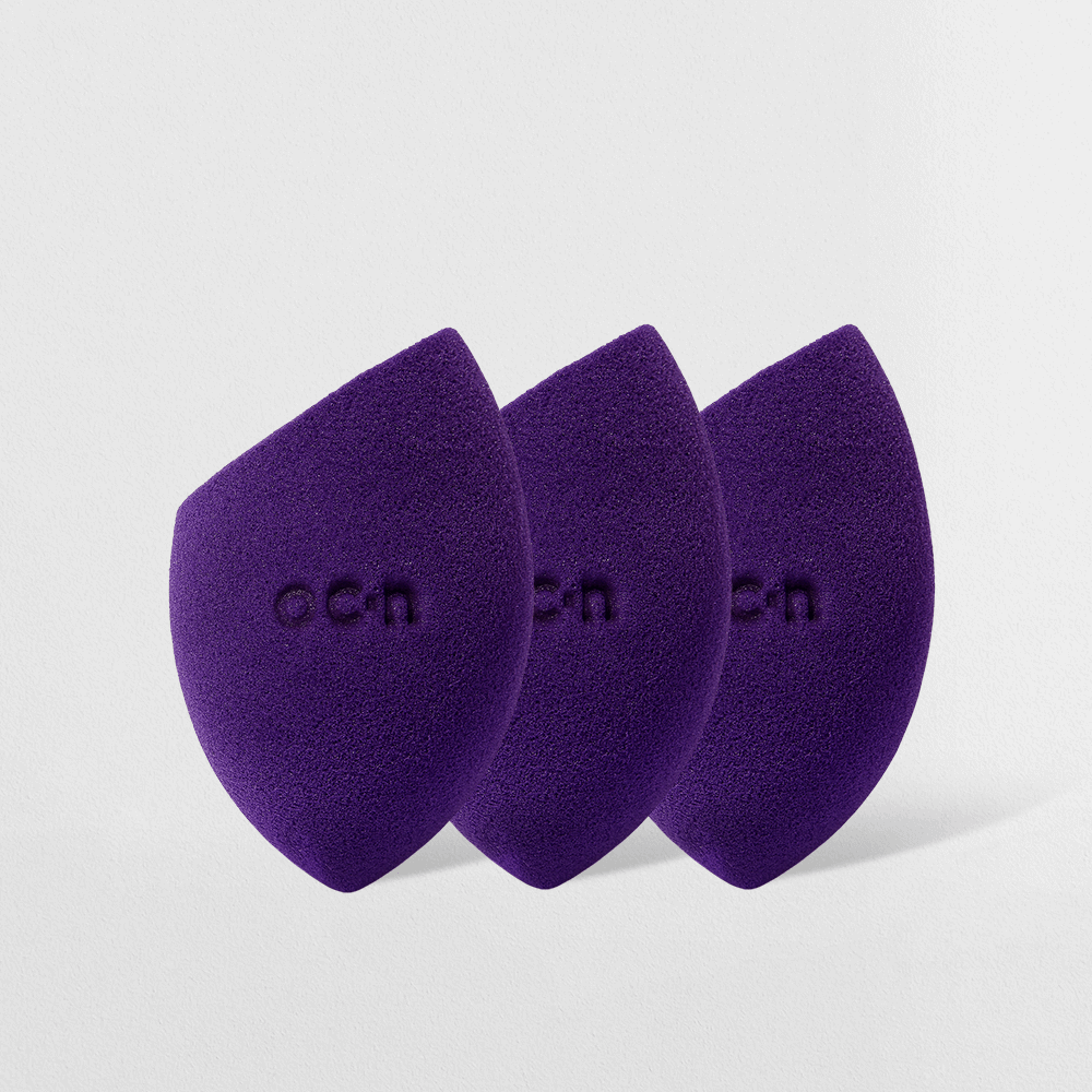 Kit Esponjas de Maquiagem - Flat Blend Roxa Océane Purple (3 Unidades)