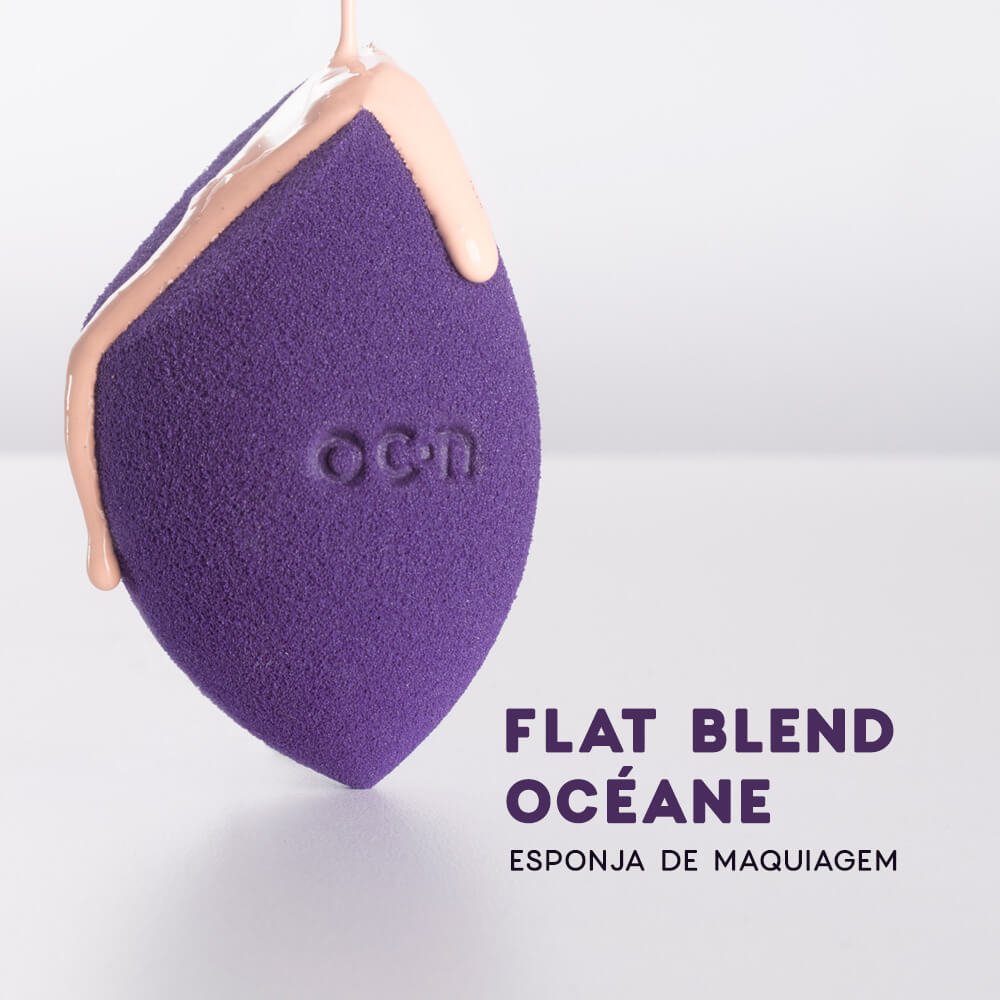 Kit Esponjas de Maquiagem - Flat Blend Roxa Océane Purple (10 Unidades) ÚNICO 3